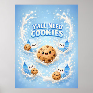 Cookie Schattig Kawaii Zoete Stemming Poster