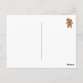Cookie Schattige Gingerbread Paar 2025 Kalender Briefkaart (Achterkant)