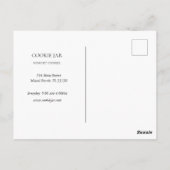 Cookie Shop Bakkerij We zijn open promotioneel Briefkaart (Achterkant)