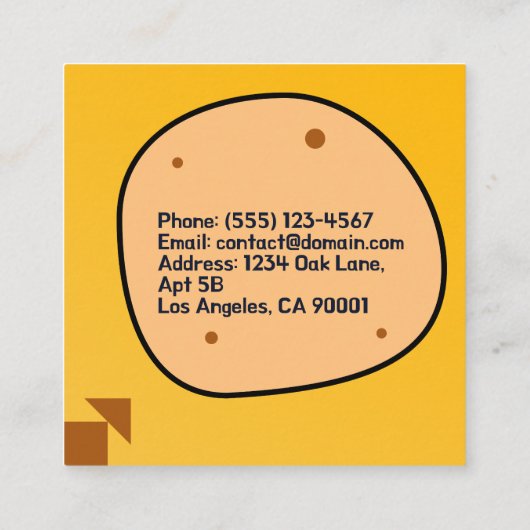  Cookie Shop Visitekaartje Design (Achterkant)