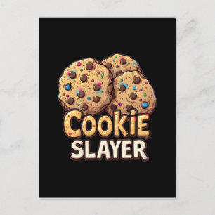 Cookie Slayer – Chocolade Veroveraar Feestdagenkaart