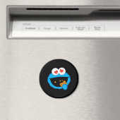 Cookie Smiling Face met hartvormige ogen Magneet (Insitu (Vaatwasser))