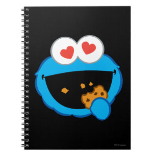 Cookie Smiling Face met hartvormige ogen Notitieboek