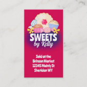 Cookie snoep chocolade truffel bakken confectie visitekaartje (Voorkant)