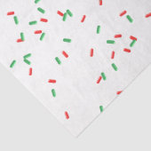 Cookie Sprinkles Rood Groen Zoet Kerstplezier Tissuepapier (Detail)