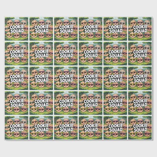 Cookie Squad Cadeaupapier (Vlak)