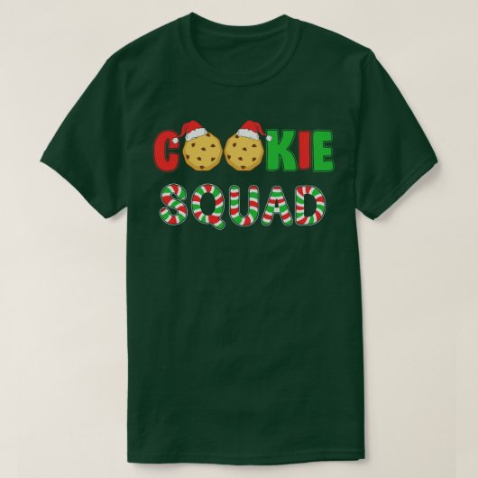 Cookie Squad grappige kerst familie merch T-shirt (Design voorkant)