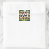 Cookie Squad Vierkante Sticker (Tas)