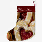 Cookie Sugar & Spice Girly Red Foto eerst Kleine Kerstsok (Achterkant)