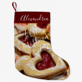 Cookie Sugar & Spice Girly Red Foto eerst Kleine Kerstsok (Voorkant)