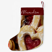 Cookie Sugar & Spice Girly Red Foto Kleine Kerstsok (Achterkant)