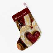 Cookie Sugar & Spice Girly Red Foto Kleine Kerstsok (Achterkant (Hangend))