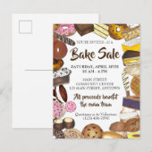 Cookie Swap Bake Sale Baked Goods Bakken Uitnodiging Briefkaart (Voorkant / Achterkant)