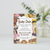Cookie Swap Bake Sale Baked Goods Bakken Uitnodiging Briefkaart (Staand voorkant)