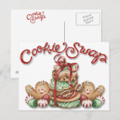 Cookie Swap Briefkaart (Voorkant / Achterkant)