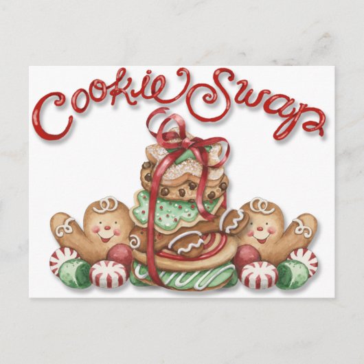 Cookie Swap Briefkaart (Voorkant)