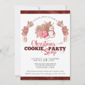 Cookie Swap, Cookie Exchange Christmas Party Kaart (Voorkant)