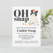 Cookie Swap Cute Puppy and Cookies Kaart (Staand voorkant)