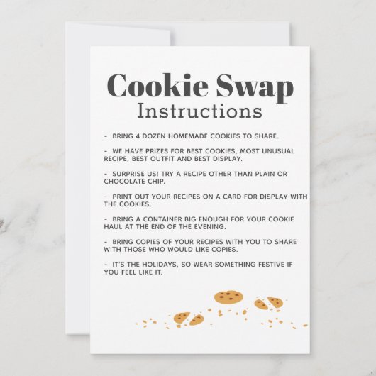 Cookie Swap Cute Puppy and Cookies Kaart (Achterkant)