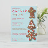 Cookie Swap Holiday Uitnodiging (Staand voorkant)
