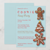 Cookie Swap Holiday Uitnodiging (Voorkant / Achterkant)