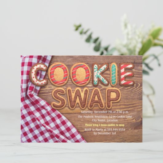 Cookie Swap Kaart (Staand voorkant)