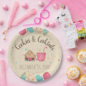 Cookie Swap Kerst Cookies & Cocktails Party Papieren Bordje (Feest)