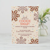Cookie Swap-kerstfeest Kaart (Staand voorkant)