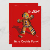 Cookie Swap-kerstfeest uitnodiging (Voorkant / Achterkant)