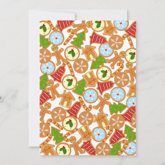 Cookie Swap-kerstfeest uitnodiging (Achterkant)