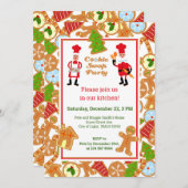 Cookie Swap-kerstfeest uitnodiging (Voorkant / Achterkant)