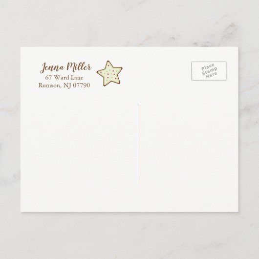 Cookie Swap Party Briefkaarten (Achterkant)