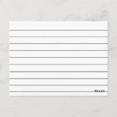 Cookie Swap. Recipiekaarten Briefkaart (Achterkant)