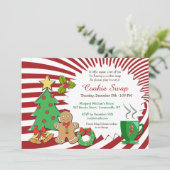 Cookie Swap-uitnodiging Kaart (Staand voorkant)