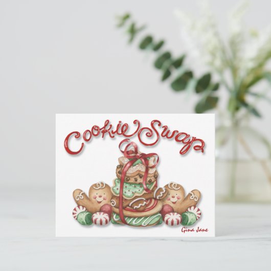 Cookie Swap uitnodiging - SRF (Staand voorkant)