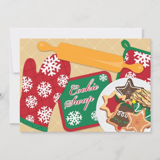 Cookie Swap Uitnodiging Vakantie Uitnodiging (Voorkant)