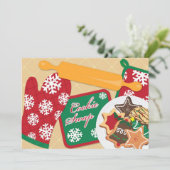 Cookie Swap Uitnodiging Vakantie Uitnodiging (Staand voorkant)