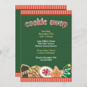 Cookie Swap Uitnodiging Vakantie Uitnodiging (Voorkant / Achterkant)
