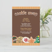 Cookie Swap Uitnodiging Vakantie Uitnodiging (Staand voorkant)