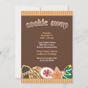 Cookie Swap Uitnodiging Vakantie Uitnodiging