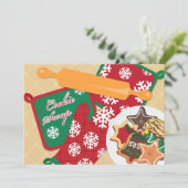 Cookie Swap Uitnodiging Vakantie Uitnodiging (Staand voorkant)