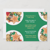 Cookie Swap Uitnodiging Vakantie Uitnodiging (Achterkant)