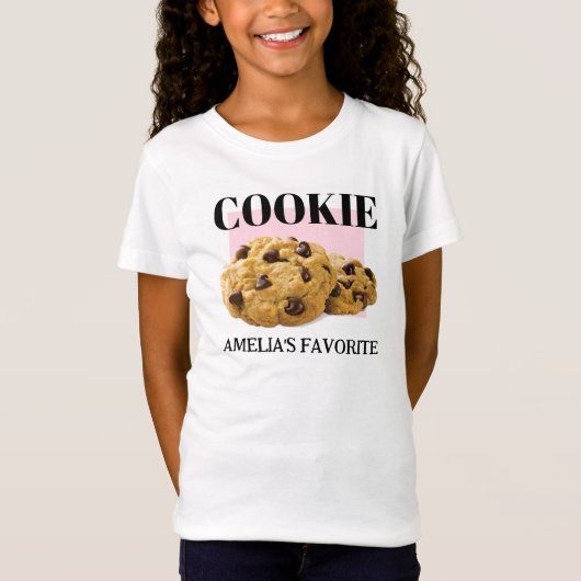 Cookie T-shirt, gepersonaliseerd T-shirt voor kind (Voorkant)