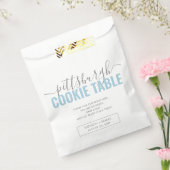 Cookie Table Poem Weddenschap Paper Bedankzakje (Gezegeld)