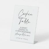 Cookie Tafel Bruiloft Reclamebord Met Voetstuk (Voorkant)