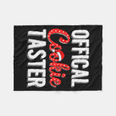 Cookie Taster Cookie Christmas Matching Couple Fleece Deken (Voorkant (Horizontaal))