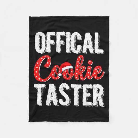 Cookie Taster Cookie Christmas Matching Couple Fleece Deken (Voorkant)