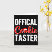 Cookie Taster Cookie Christmas Matching Couple Kaart (Gele Bloem)