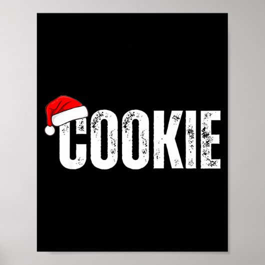 Cookie Taster Cookie Christmas Matching Couple  Poster (Voorkant)