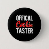 Cookie Taster Cookie Christmas Matching Couple Ronde Button 5,7 Cm (Voorkant)